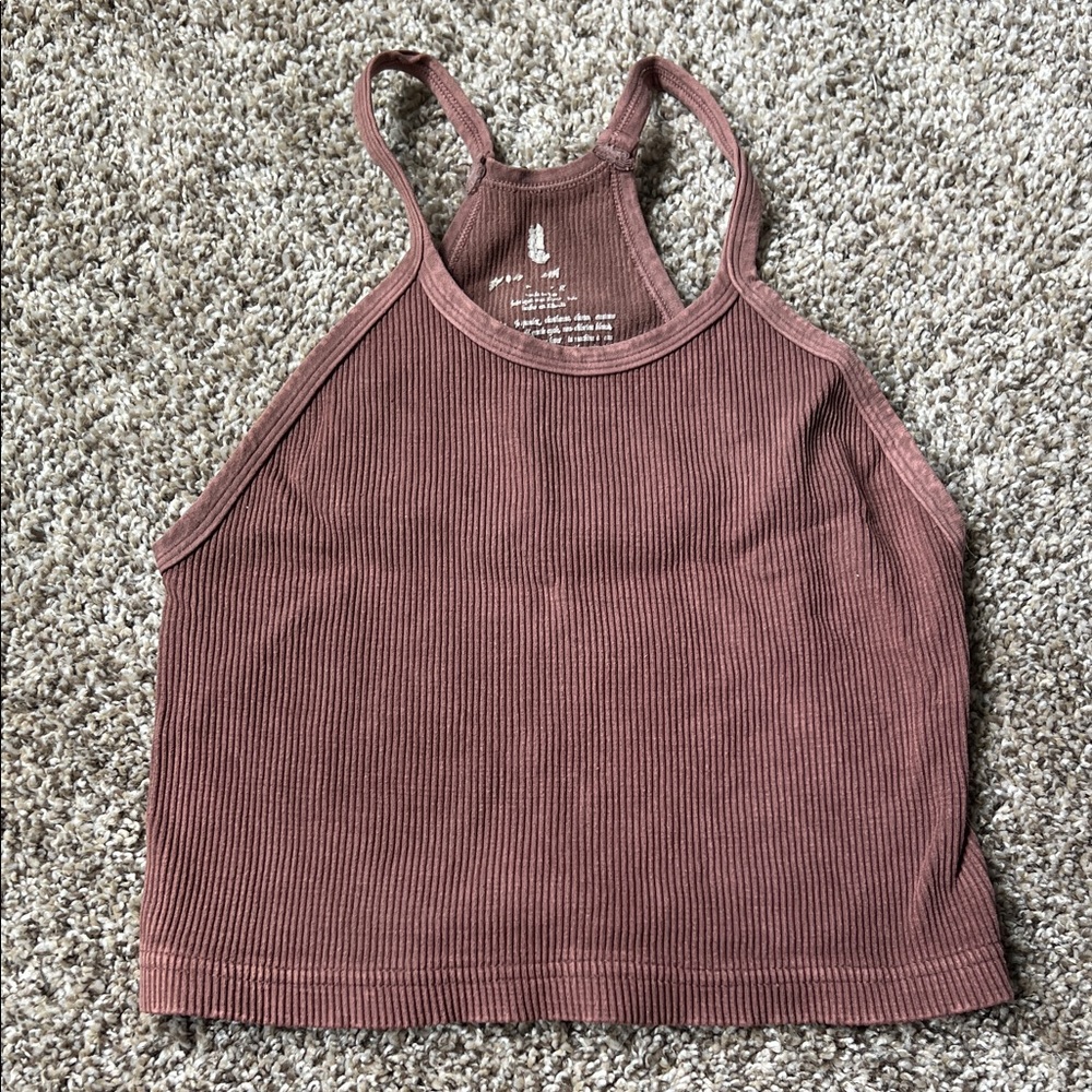 Free People Movement Happiness Runs Long Crop Tank
